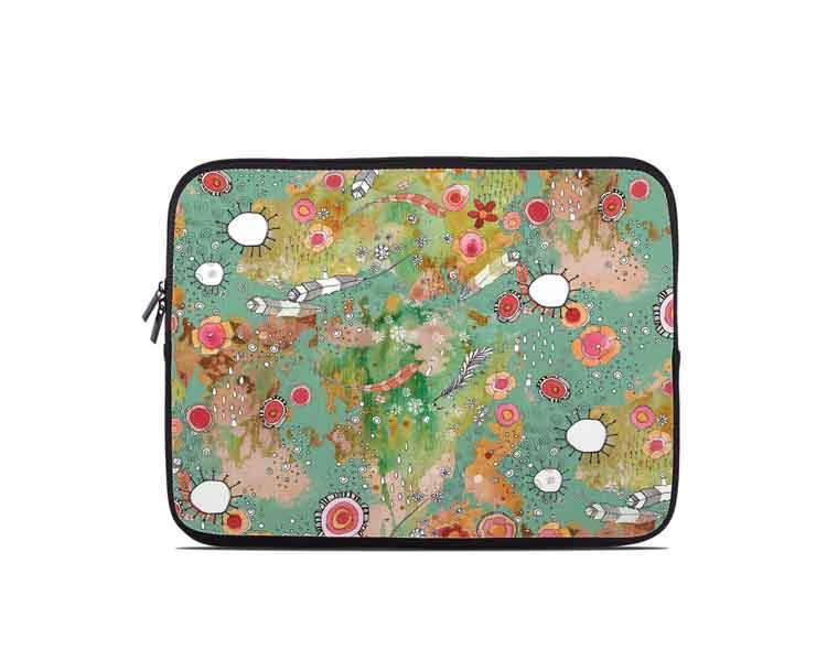 'Feathers, Flowers, Showers' Laptop/Tablet Sleeve