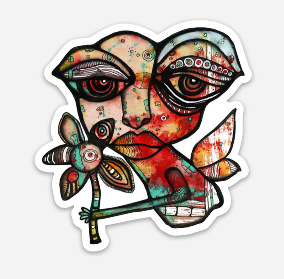 10 Pack of Vinyl Art Collector Stickers by C.Cambrea