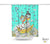 Abstract Mixed Media Shower Curtain 'Banana Boat Rides'