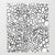 'Black and White Bubbles' Modern Fleece Blanket