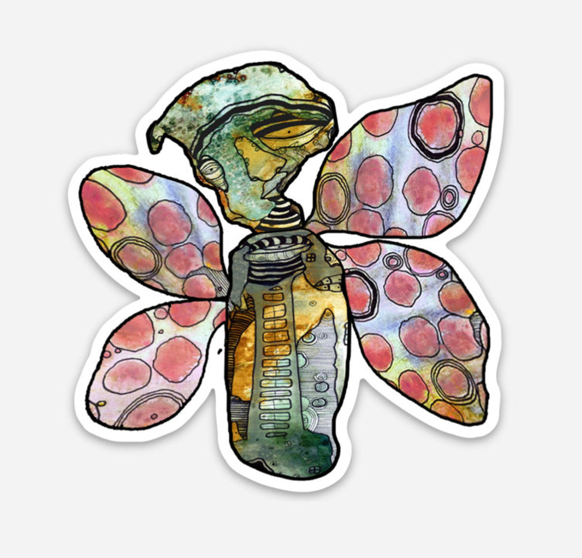 10 Pack of Vinyl Art Collector Stickers by C.Cambrea