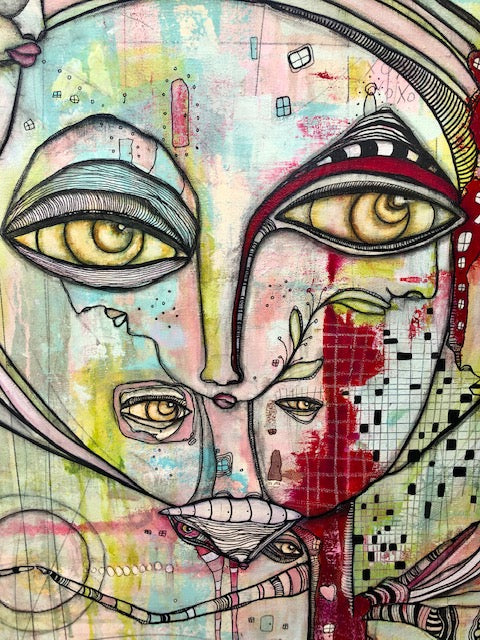 Original Fine Art 'Almost Together'