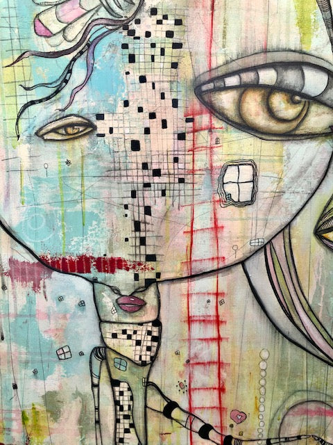 Original Fine Art 'Almost Together'