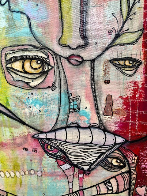Original Fine Art 'Almost Together'