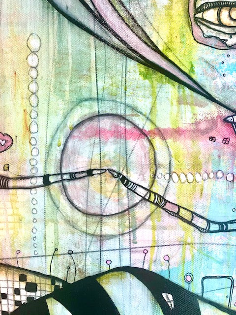 Original Fine Art 'Almost Together'