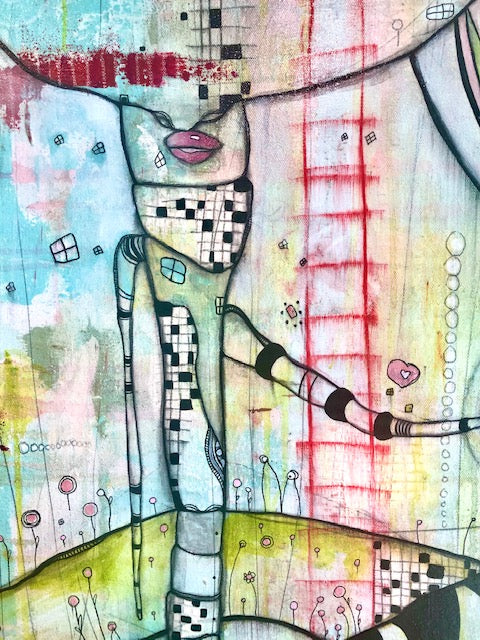 Original Fine Art 'Almost Together'