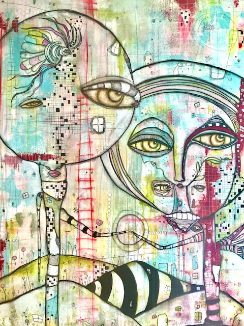 Original Fine Art 'Almost Together'