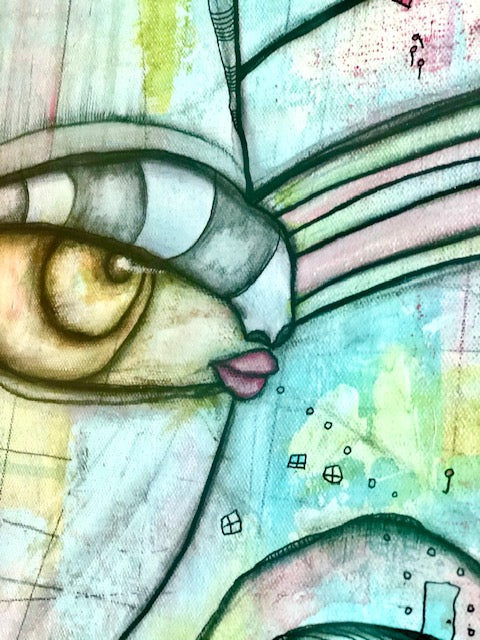 Original Fine Art 'Almost Together'