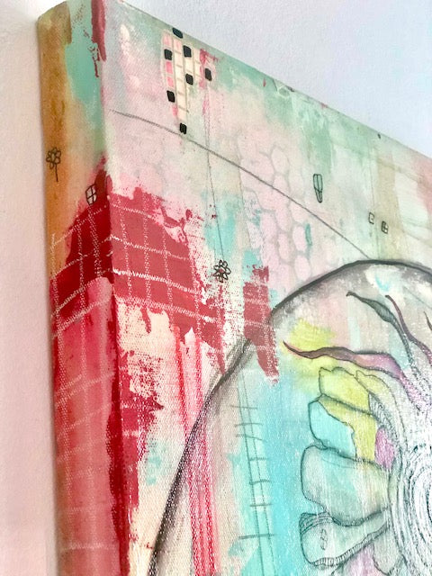 Original Fine Art 'Almost Together'
