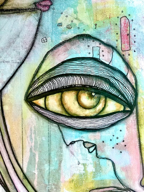 Original Fine Art 'Almost Together'