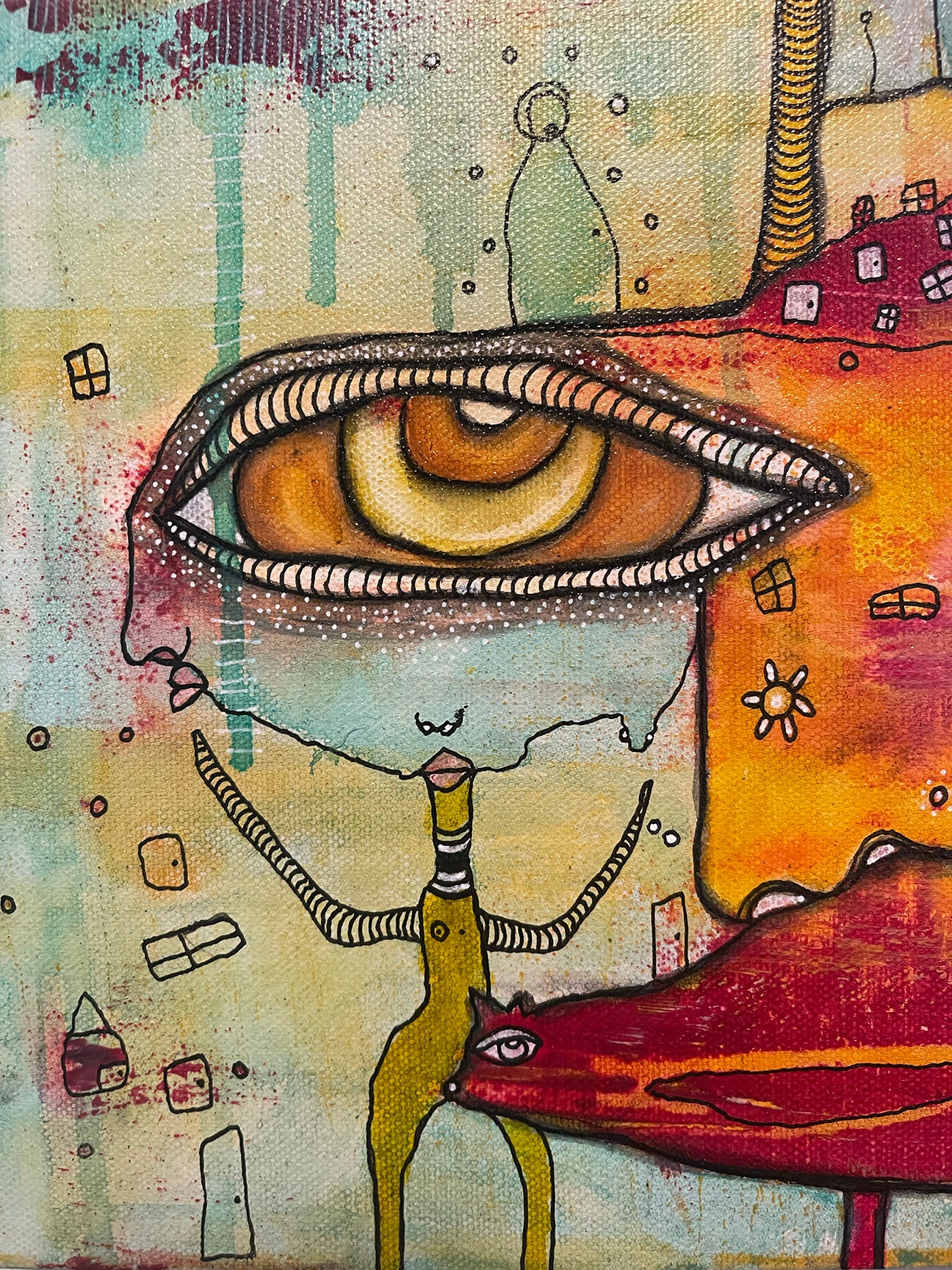 Fine Art on canvas 'Morphing'