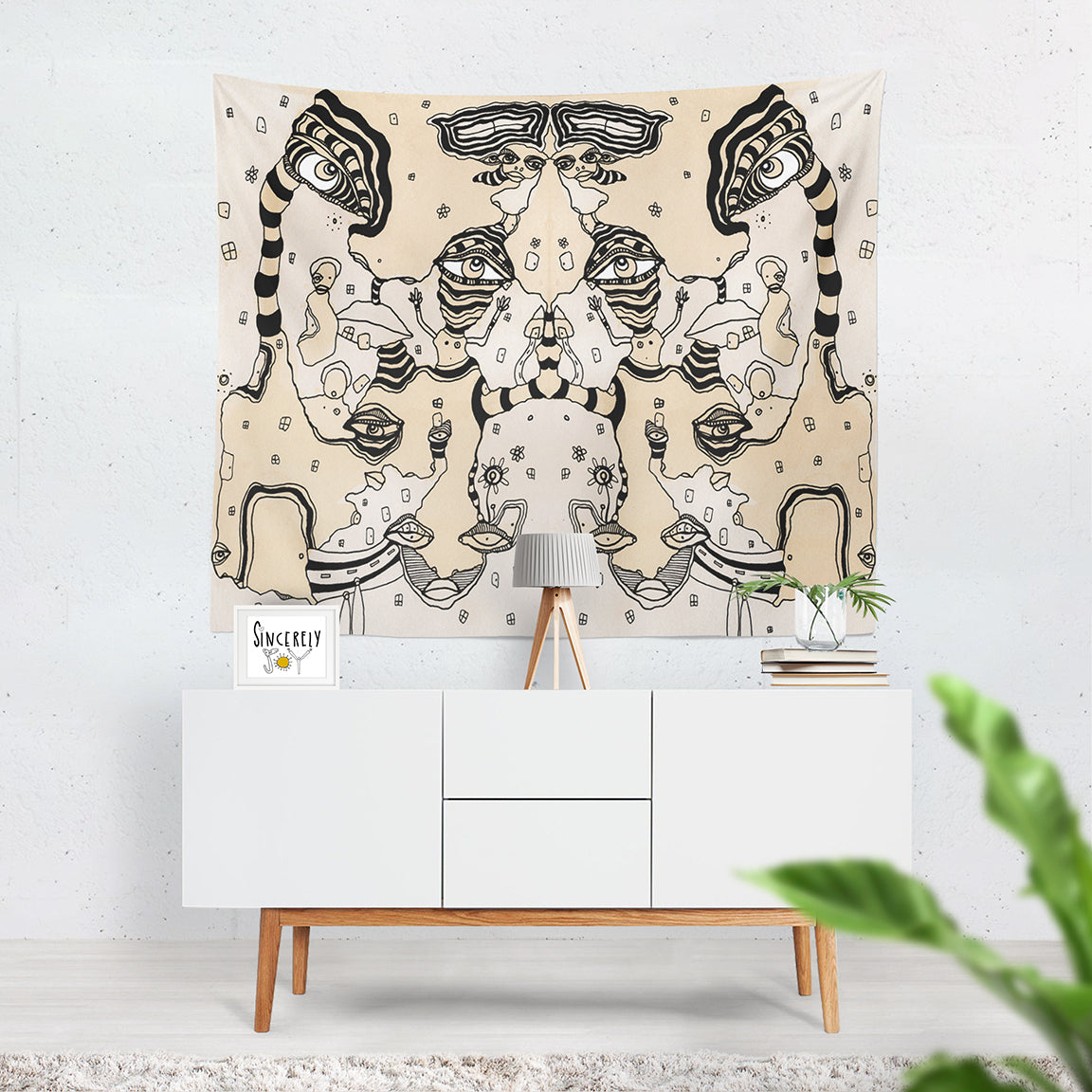 Wall Art Tapestry 'Stained 01'