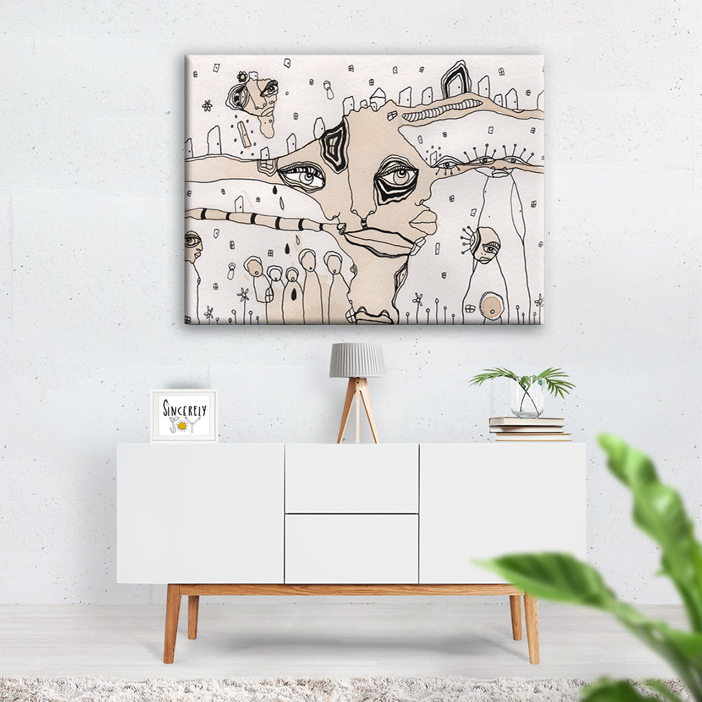 Art Print on Canvas 'Stained 03'