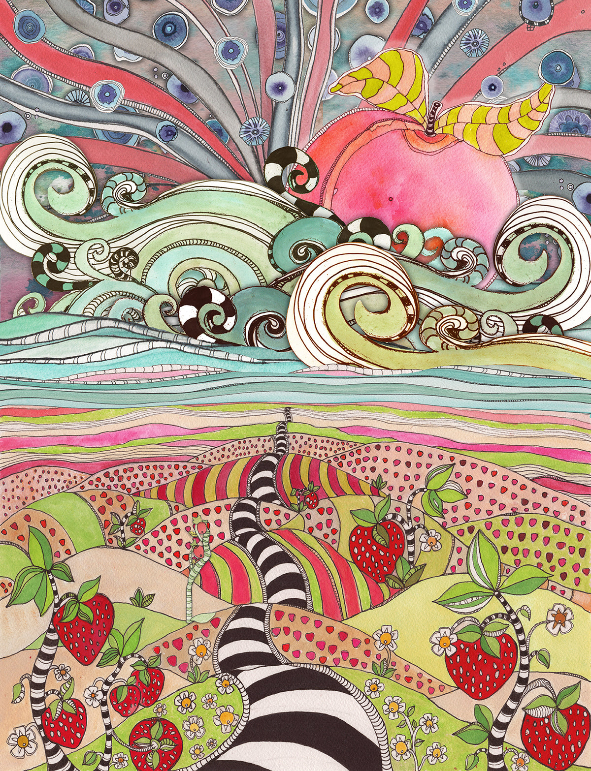 Duvet Cover 'Pink Sun Rising'