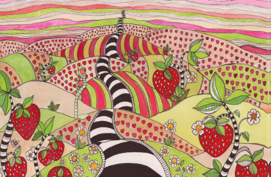 Duvet Cover 'Pink Sun Rising'