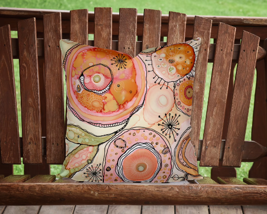 Outdoor Pillow Cushion "Looking In"