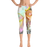 Abstract Capri leggings, Workout Pants 'Over the rainbow'